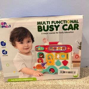 Multi-Functional Busy Car Toy - Colorful Interactive Play